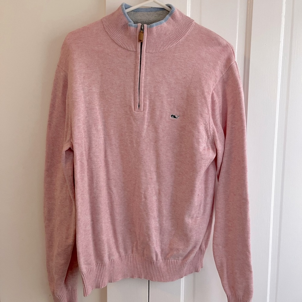Mens vineyard vines long sleeve quarter zip size M